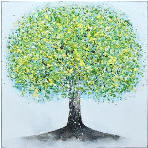 유화 행운나무그림 젤리트리 그린 60×60 복들어오는액자 거실액자인테리어 풍수좋은그림