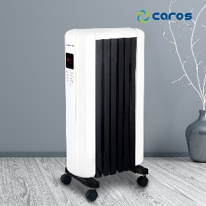 캐로스 6핀 라디에이터 타이머형 CHR-R06T 가정용 작은방 사무실 화장실 원룸 온풍기 방열기 동파방지난로 전자식 전기히터