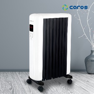 캐로스 8핀 라디에이터 타이머형 CHR-R08T 가정용 작은방 사무실 화장실 원룸 온풍기 방열기 동파방지난로 전자식 전기히터